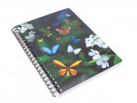 3D Notizbuch - Schmetterlinge - gro&szlig;