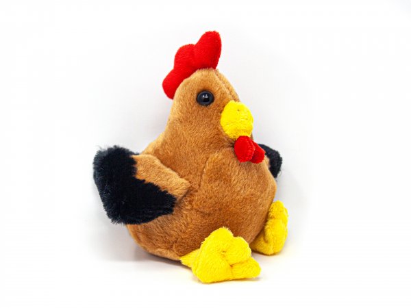 Kuscheltier - Huhn sitzend - 15 cm